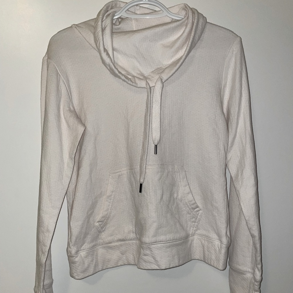 BCG small white slouch neck sweatshirt